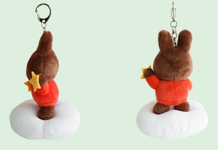 K_Wonderland - New! Miffy Dream on Cloud Plush Keyring Bag deco Charm