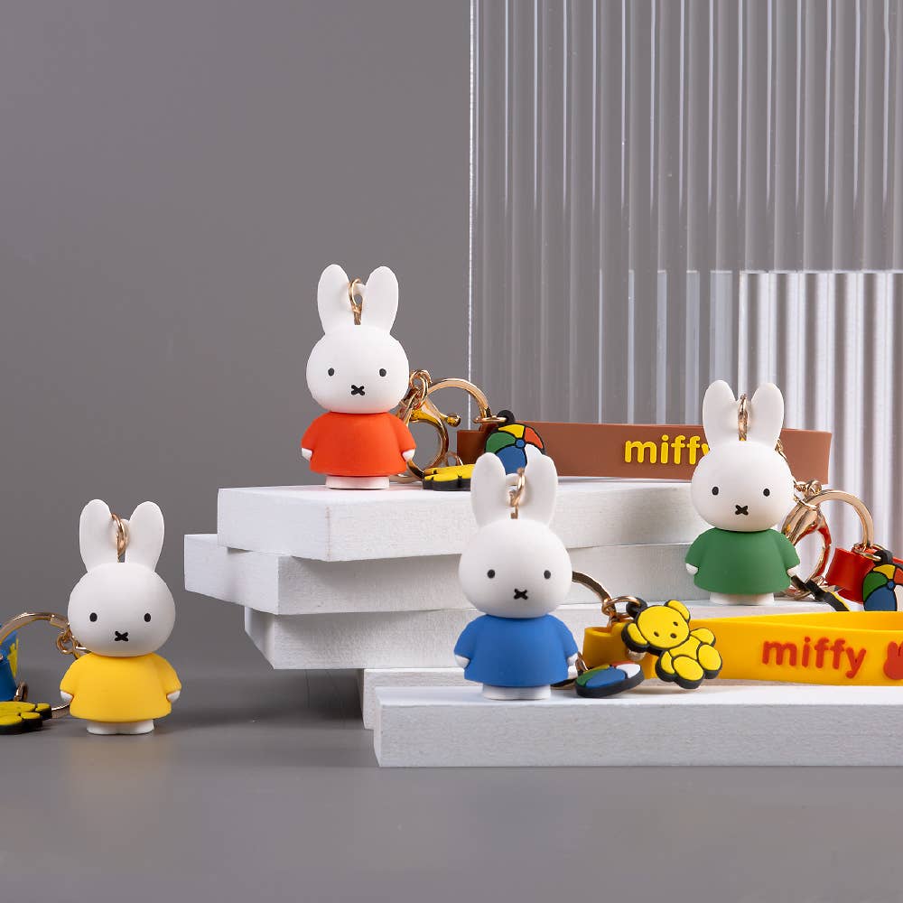 Miffy Charaters Figure Key Holder-Bag Charm, Gift Key Ring