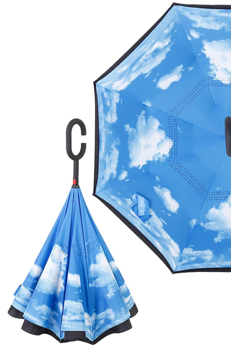 Cap Zone - Various Print Inside-Out Double Canopy Umbrella