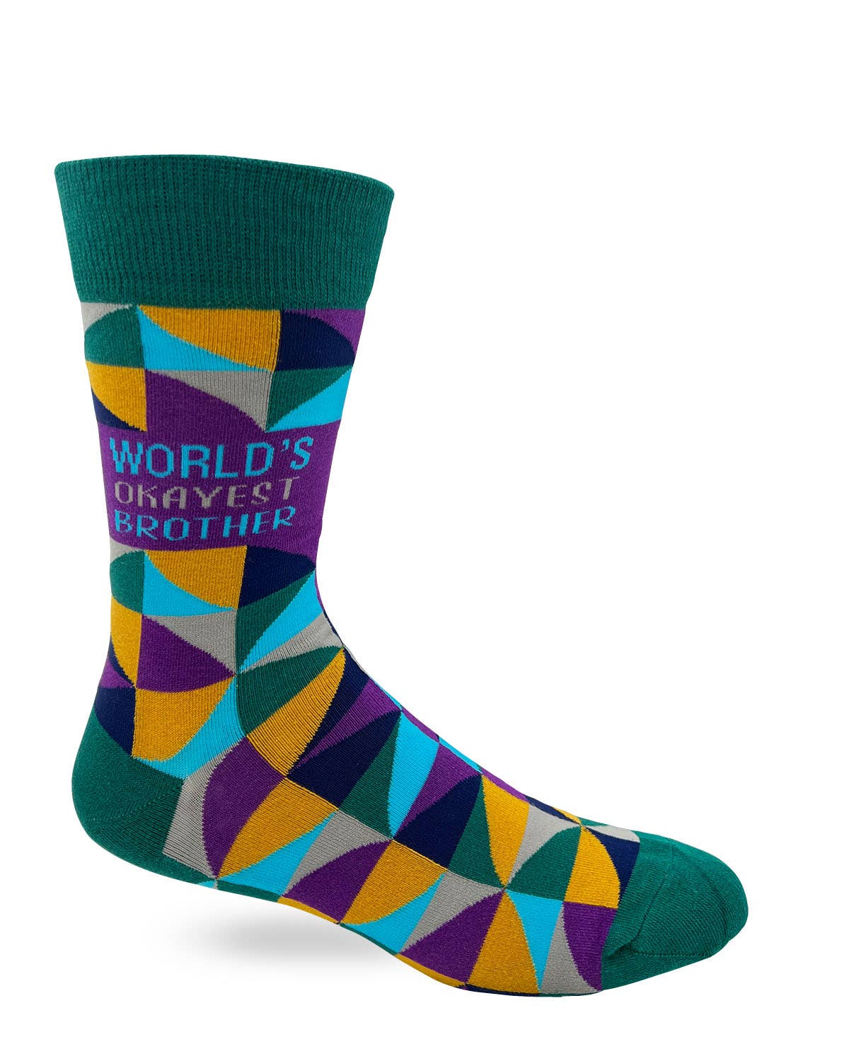 World's Okayest Brother Men's Novelty Crew Socks