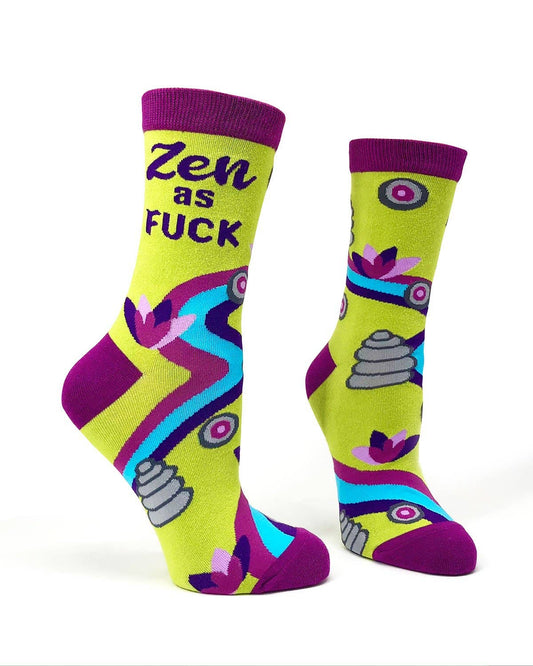 Fabdaz - Zen as F**k Women's Crew Socks
