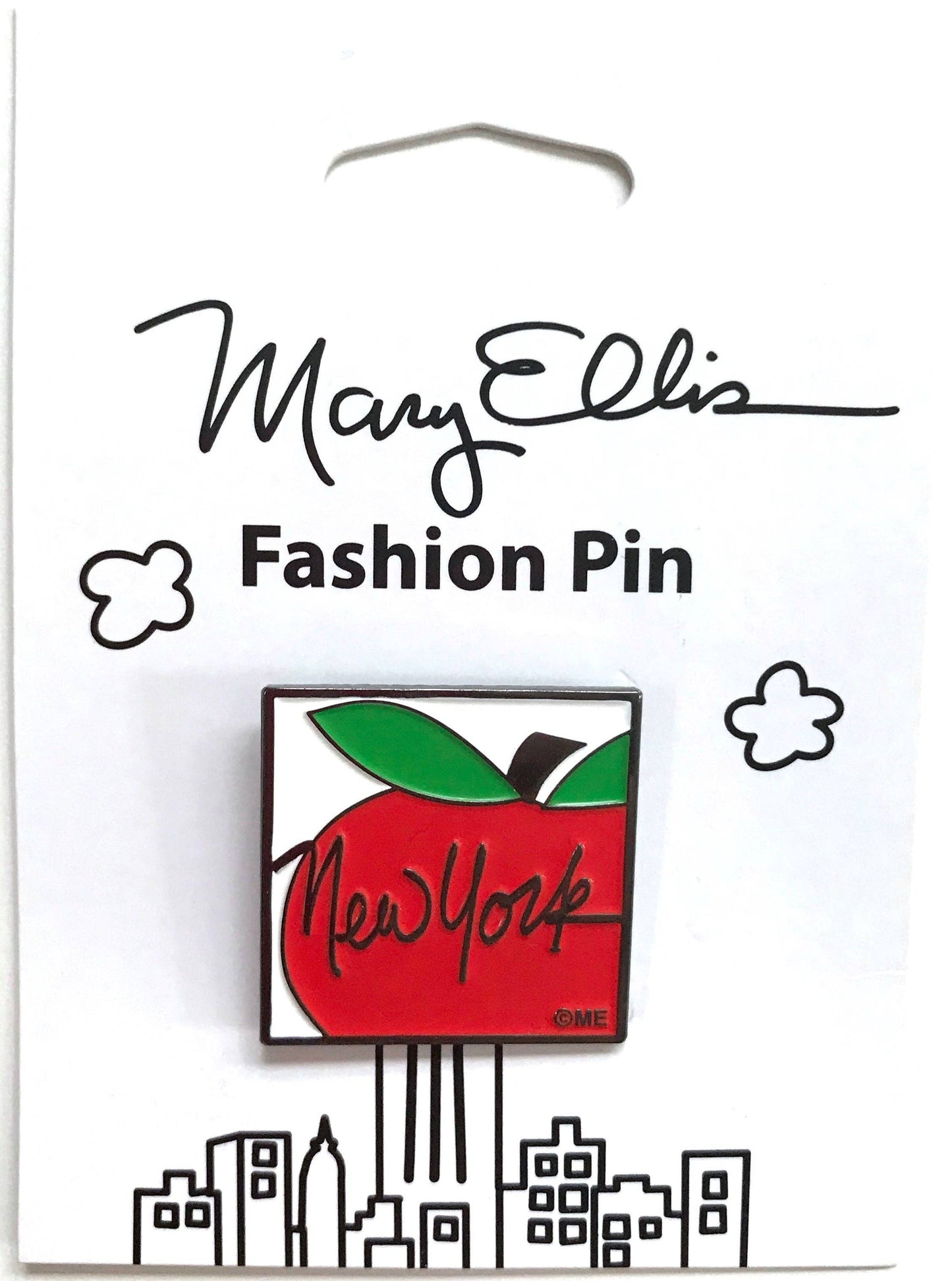 Mary Ellis - Big Apple New York Enamel Pin