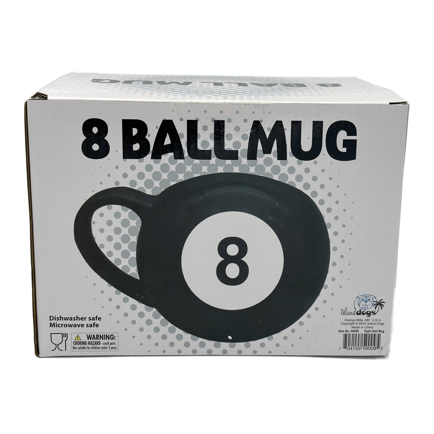 Giant 8 Ball Novelty Round Coffee Mug