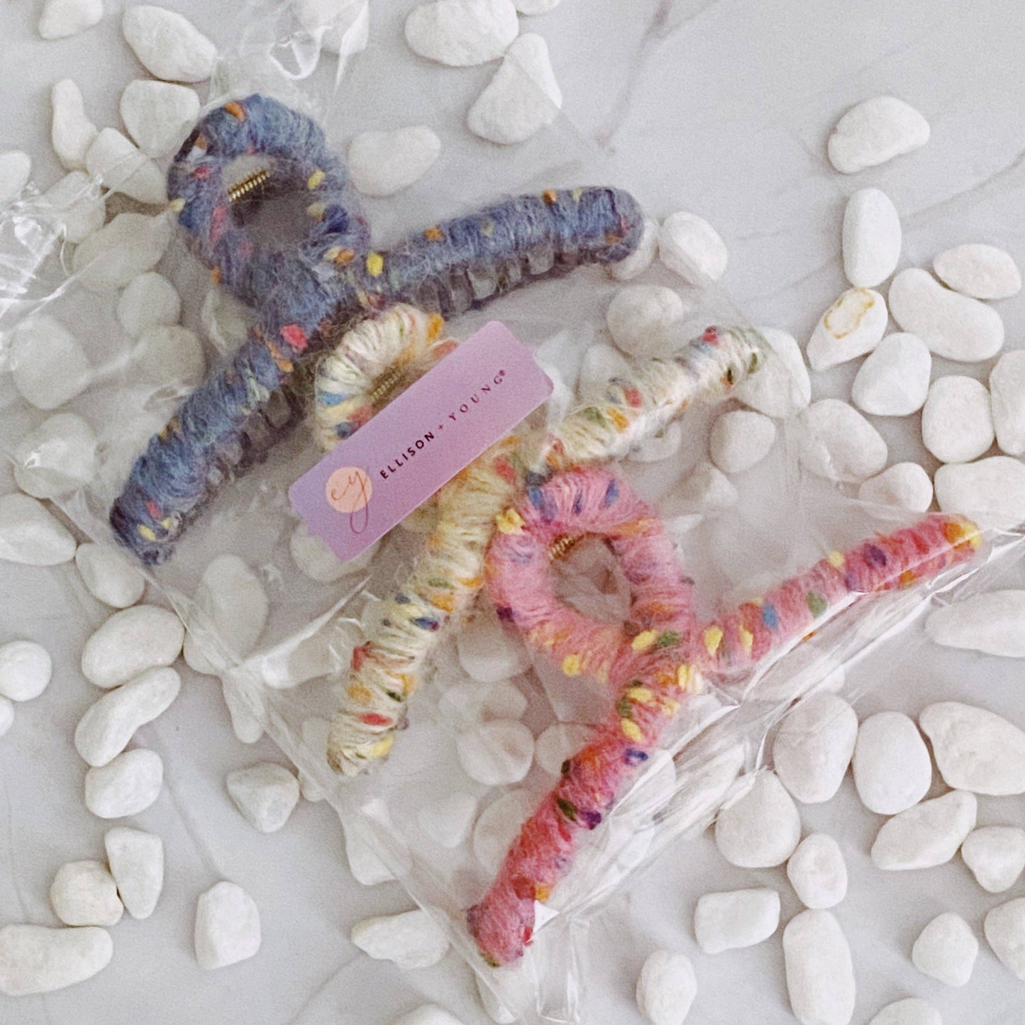 Ellison+Young - Confetti Yarn Hair Claw