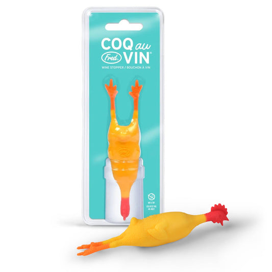 Coq Au Vin - Rubber Chicken Wine Stopper