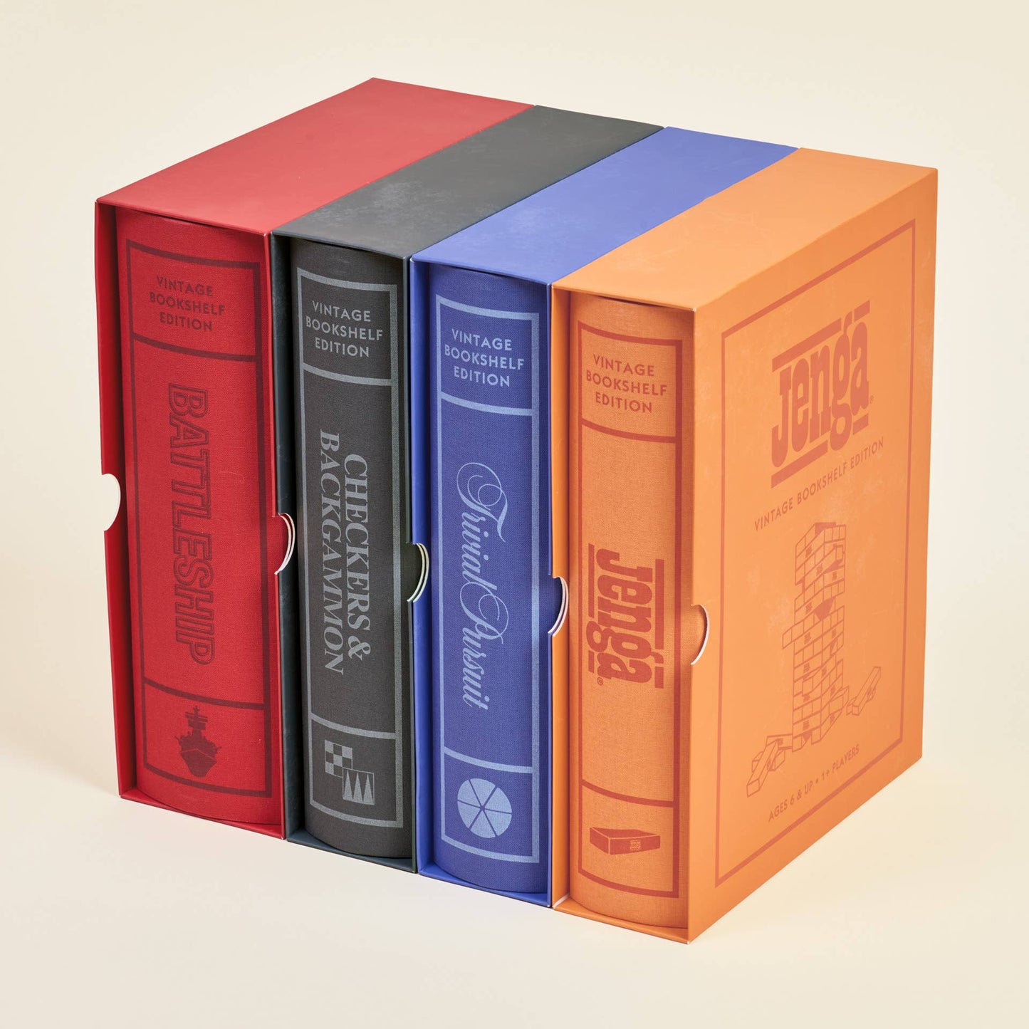 Backgammon Vintage Bookshelf Edition
