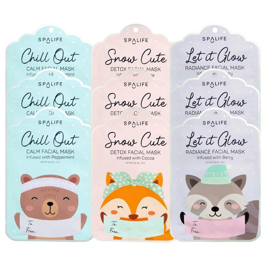 My Spa Life - Holiday Gift Tags Facial Masks Bundle - 1 Pack