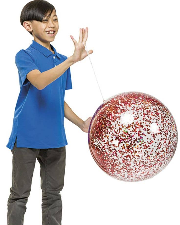 Yay! Glitter Punch Balloon, Assorted Colors