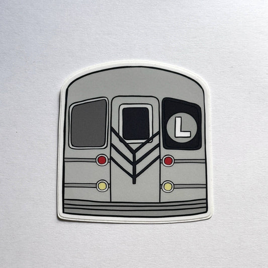 L Train Subway Sticker - New York City NY Transit Souvenir