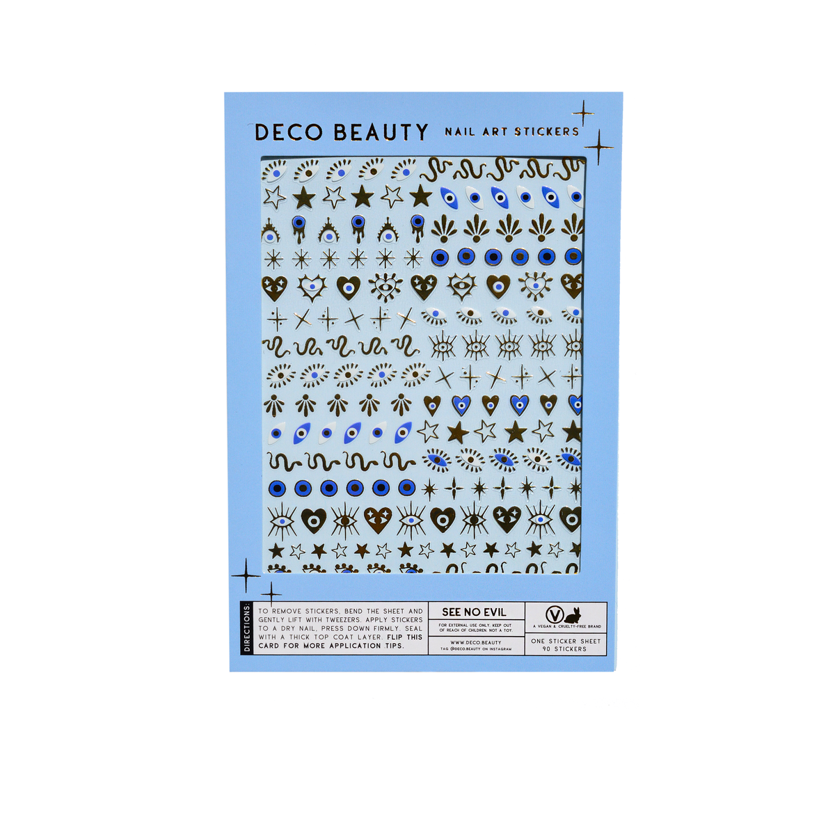 Nail Art Stickers - SEE NO EVIL