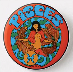 Astral Weekend - Pisces Zodiac Metal Magnet