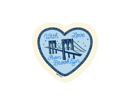 Maptote - Brooklyn With Love Bridge Sticker