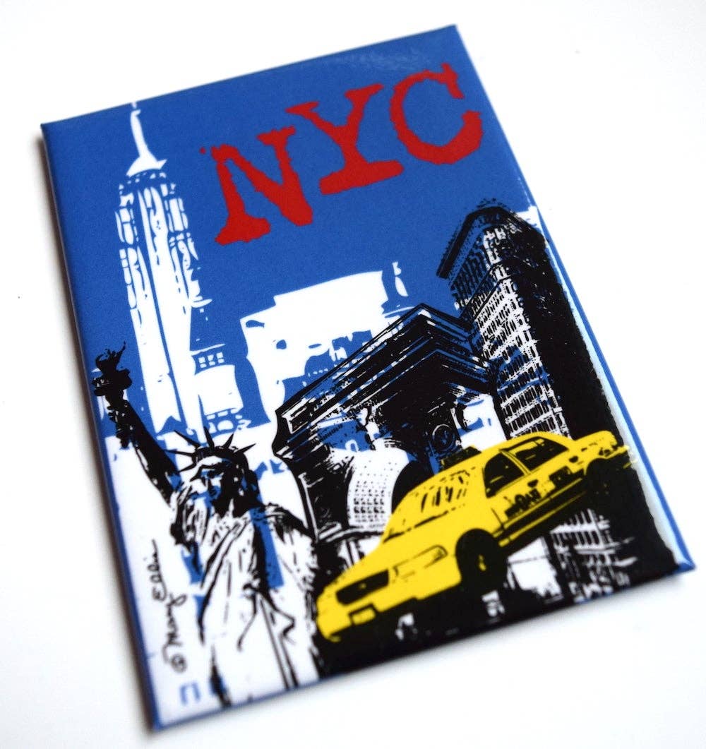 Mary Ellis - New York City Flying Taxi Magnet
