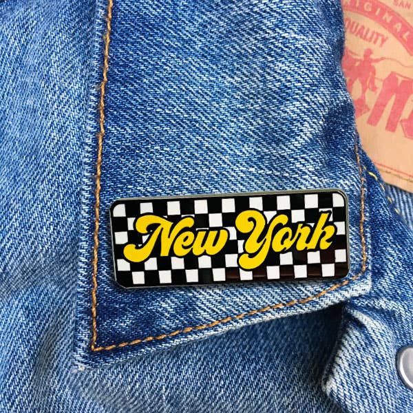 New York (Checkerboard) Pin