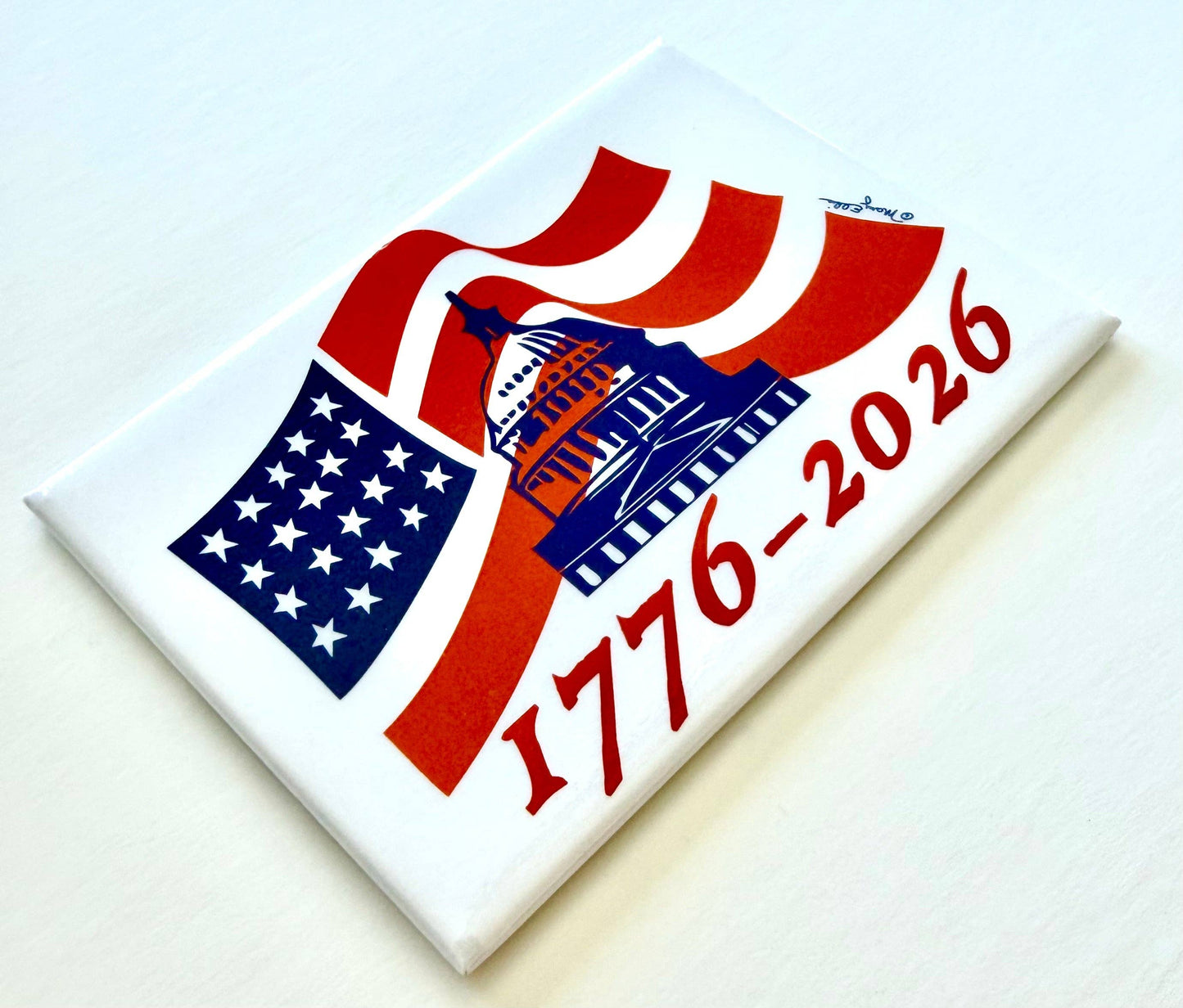 America 250 Birthday Magnet | American Flag Souvenir Gift
