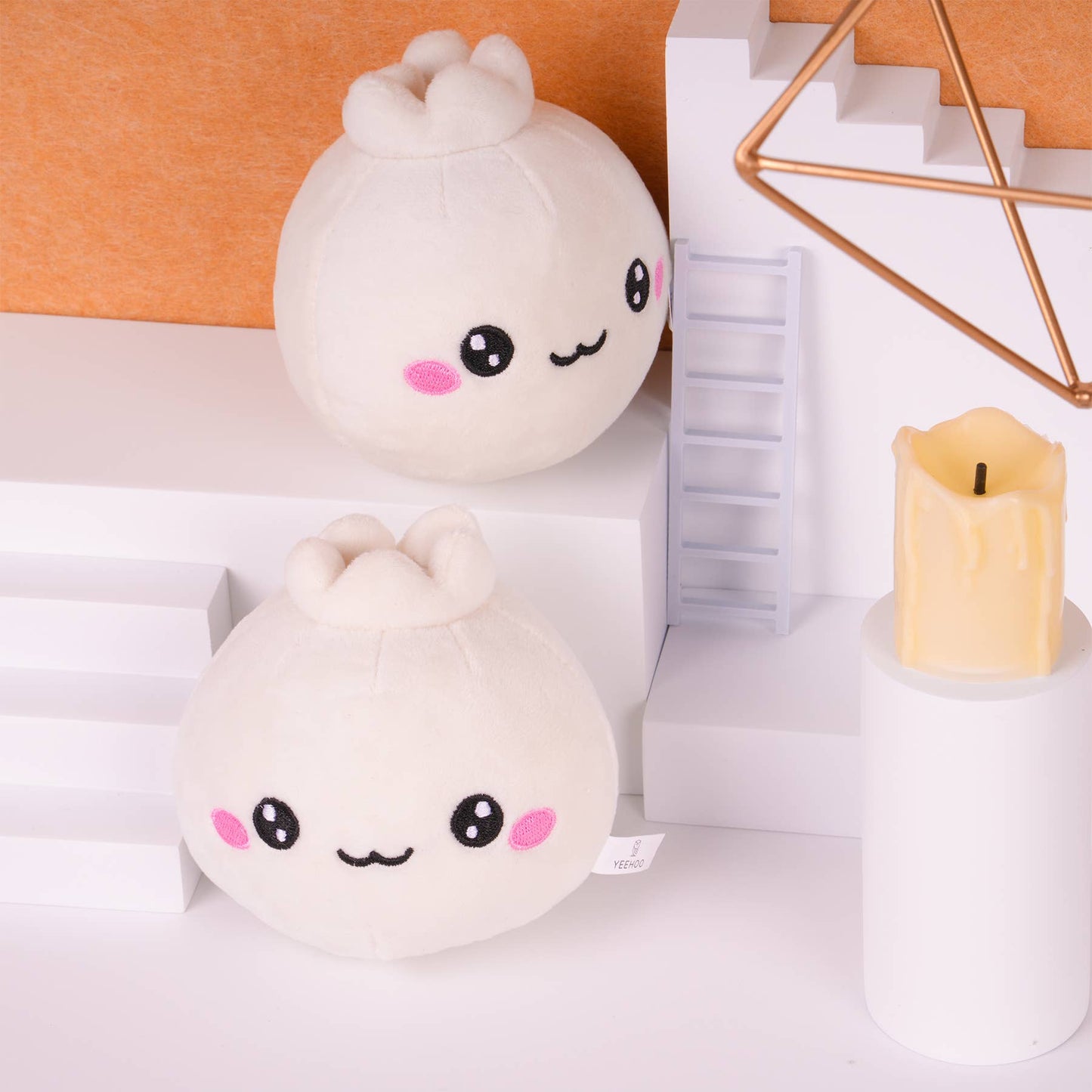 CapyFun - Dumpling Bao Dim Sum Plush Keychain Gift Stocking Stuffer