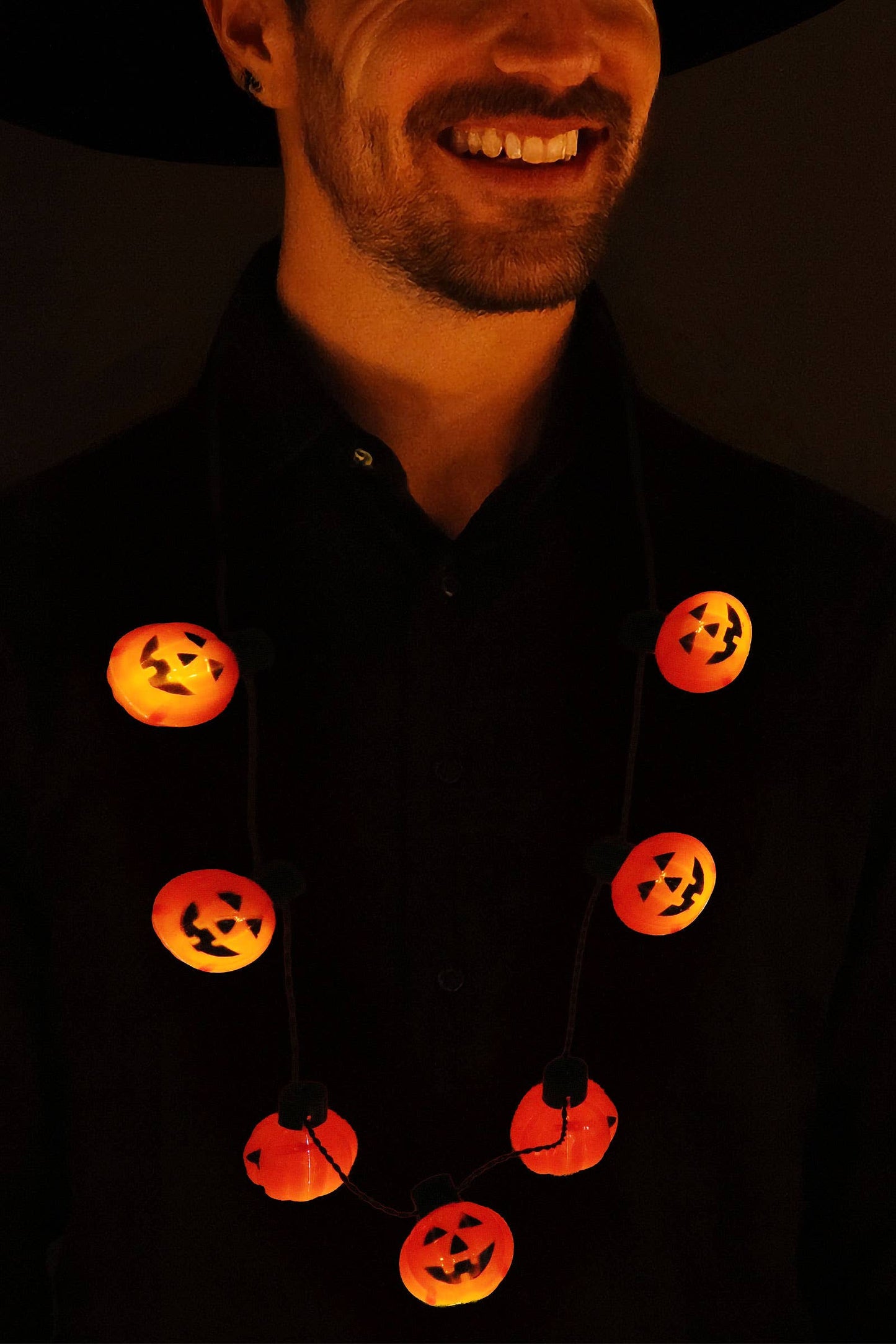 Halloween Led String Light Bulb Necklace