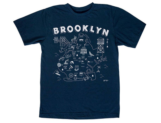 Maptote - Brooklyn Adult Tee - Navy