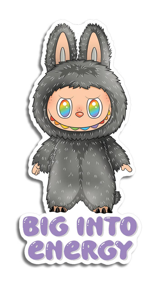 Secret Monster Big Into Energy Die Cut Sticker