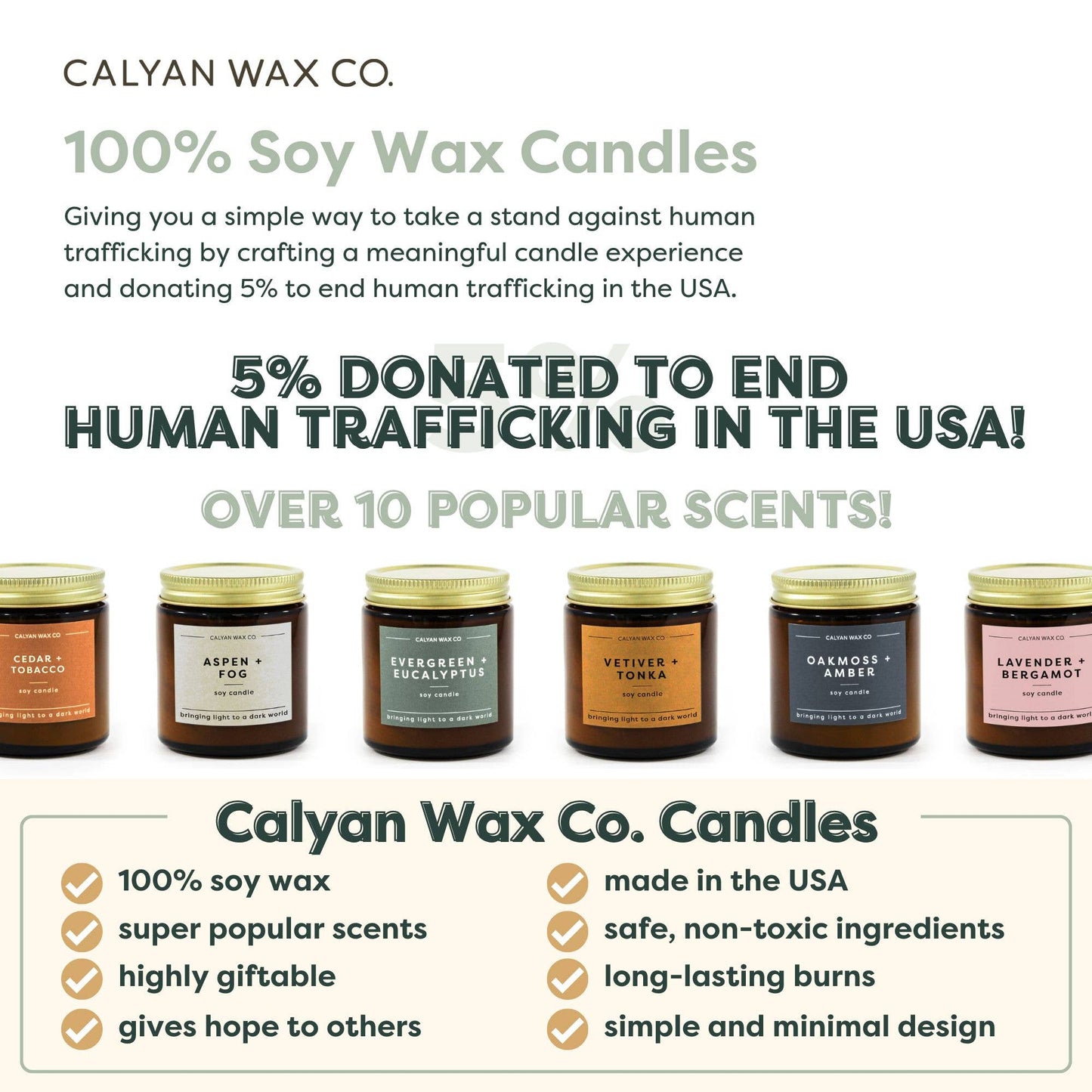 Aspen + Fog - Mini Amber Jar Soy Candle