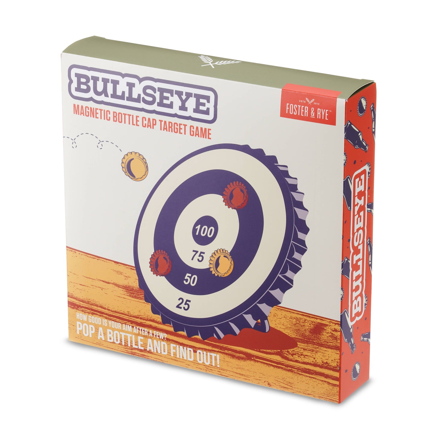 Bullseye Magnetic Bottle Cap Target Game