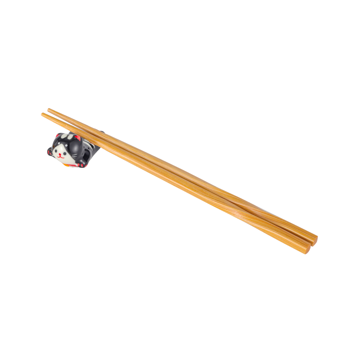 Cat Chopsticks Rest 2"L Black (12/288)