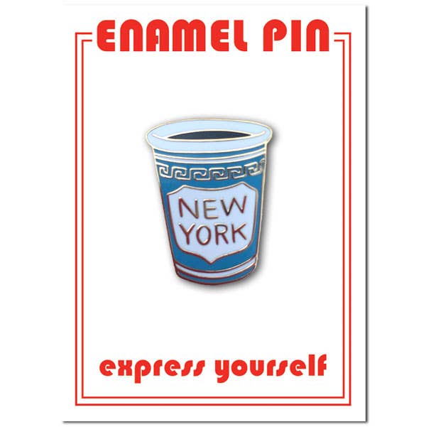 New York City Coffee Cup Pin