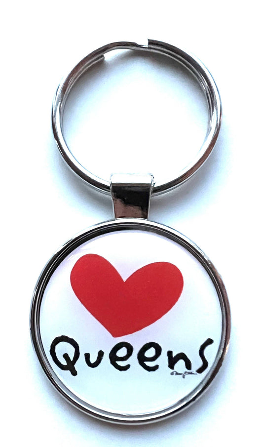 Mary Ellis - Queens New York Keychain Heart