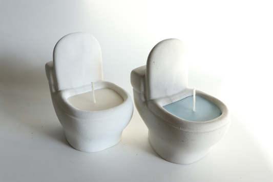 SugarByrd - Toilet Bowl Candle - White