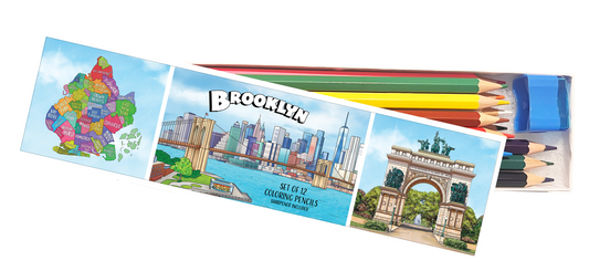Brooklyn Coloring Pencil Box Set - NYC