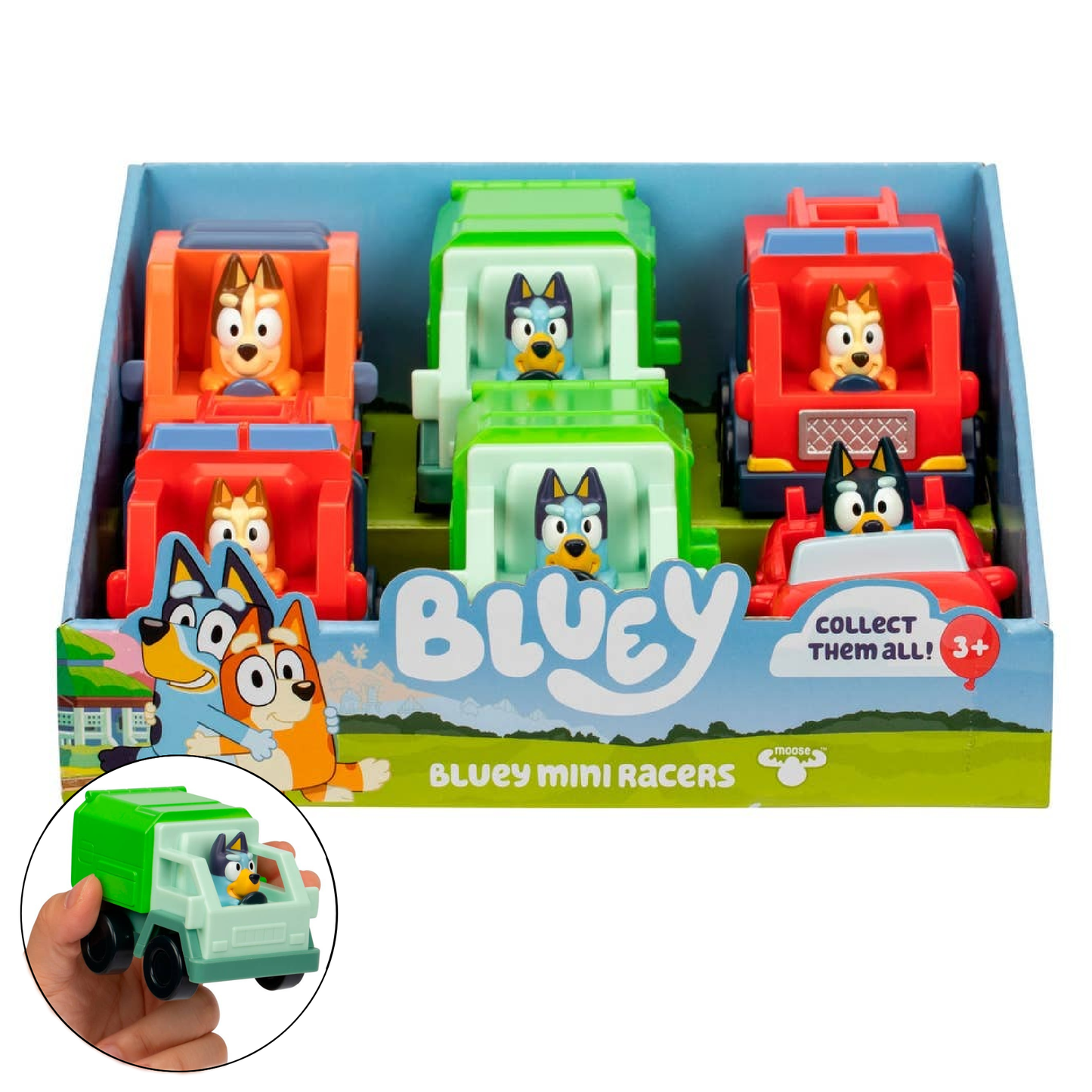 Moose Toys - Bluey Mini Racers