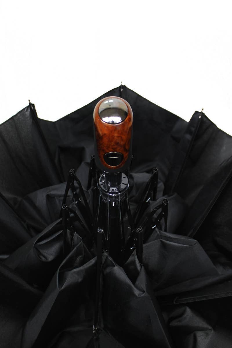 Monochrome Auto Open-fold Compact Umbrella