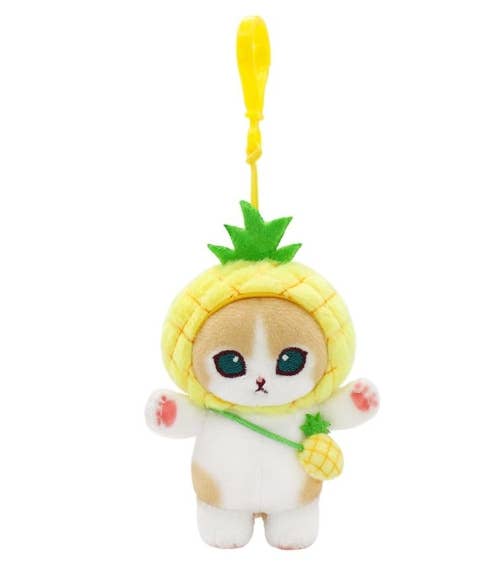 NEW! MofuSand Plush Keychain  9cm– Fruit Costume Series