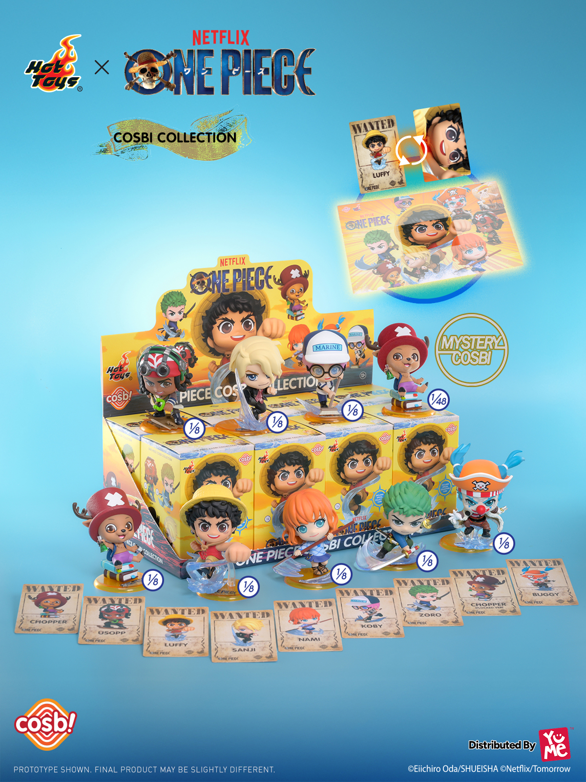 One Piece Cosbi Collection - 8 Blind Boxes | No Duplicates