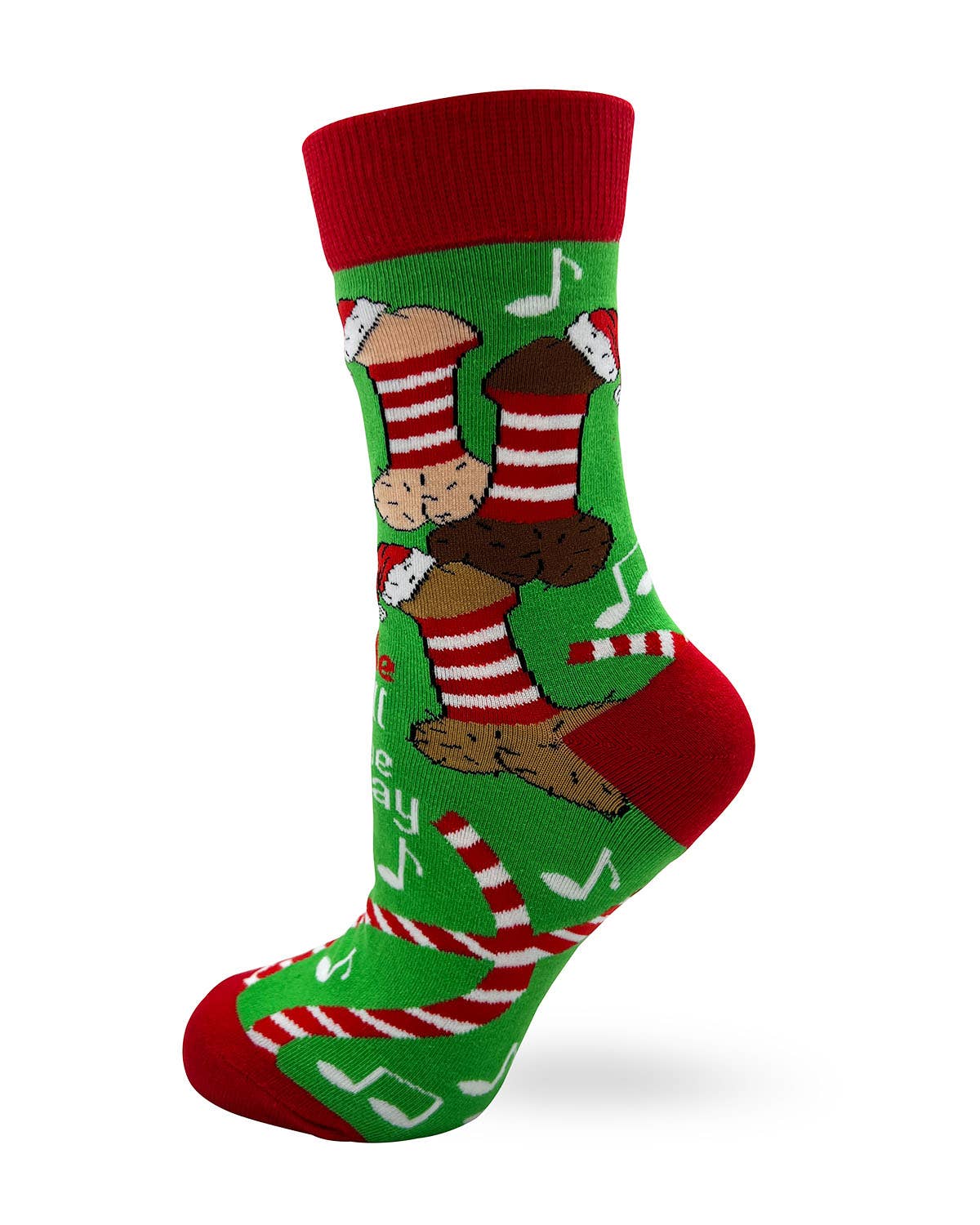 Jingle Balls and Festive Dicks Sassy Women's Novelty Socks