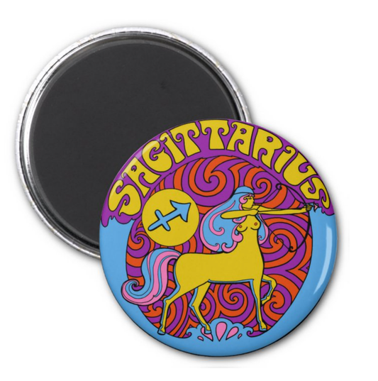 Astral Weekend - Sagittarius Zodiac Metal Magnet