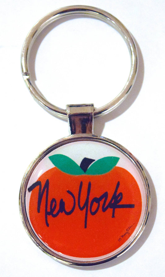 Mary Ellis - New York Big Apple Keychain