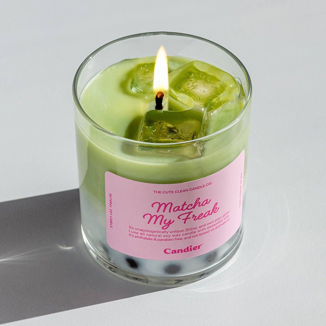 Matcha My Freak Hand-Poured Soy Jar Filled Candle Home Decor