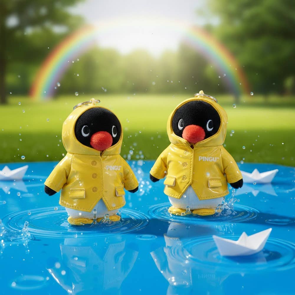 Restock! Pingu Raincoat Plush Keychain