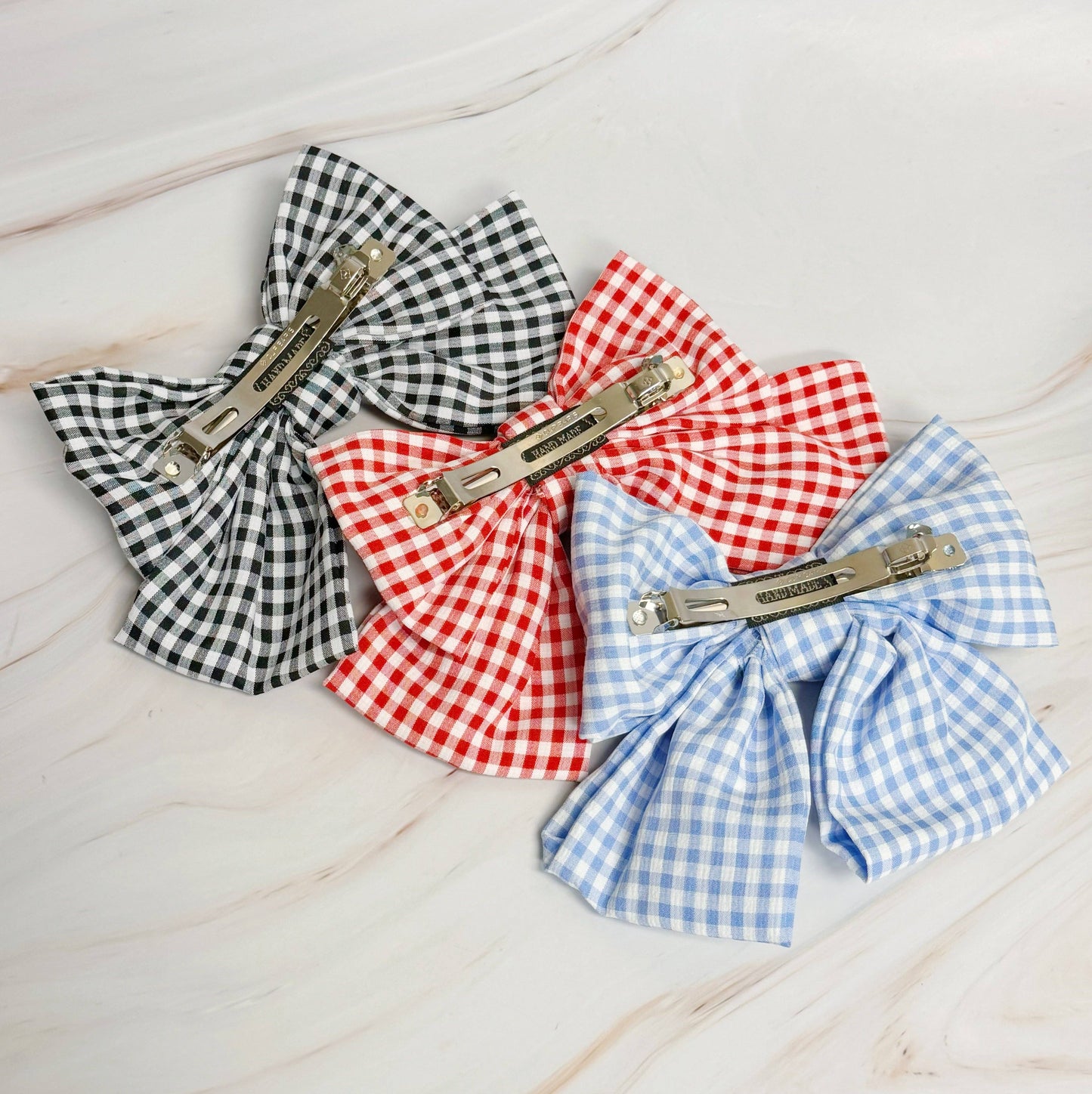 Ellison+Young - Gingham Bow Pretty Bow Hair Clip