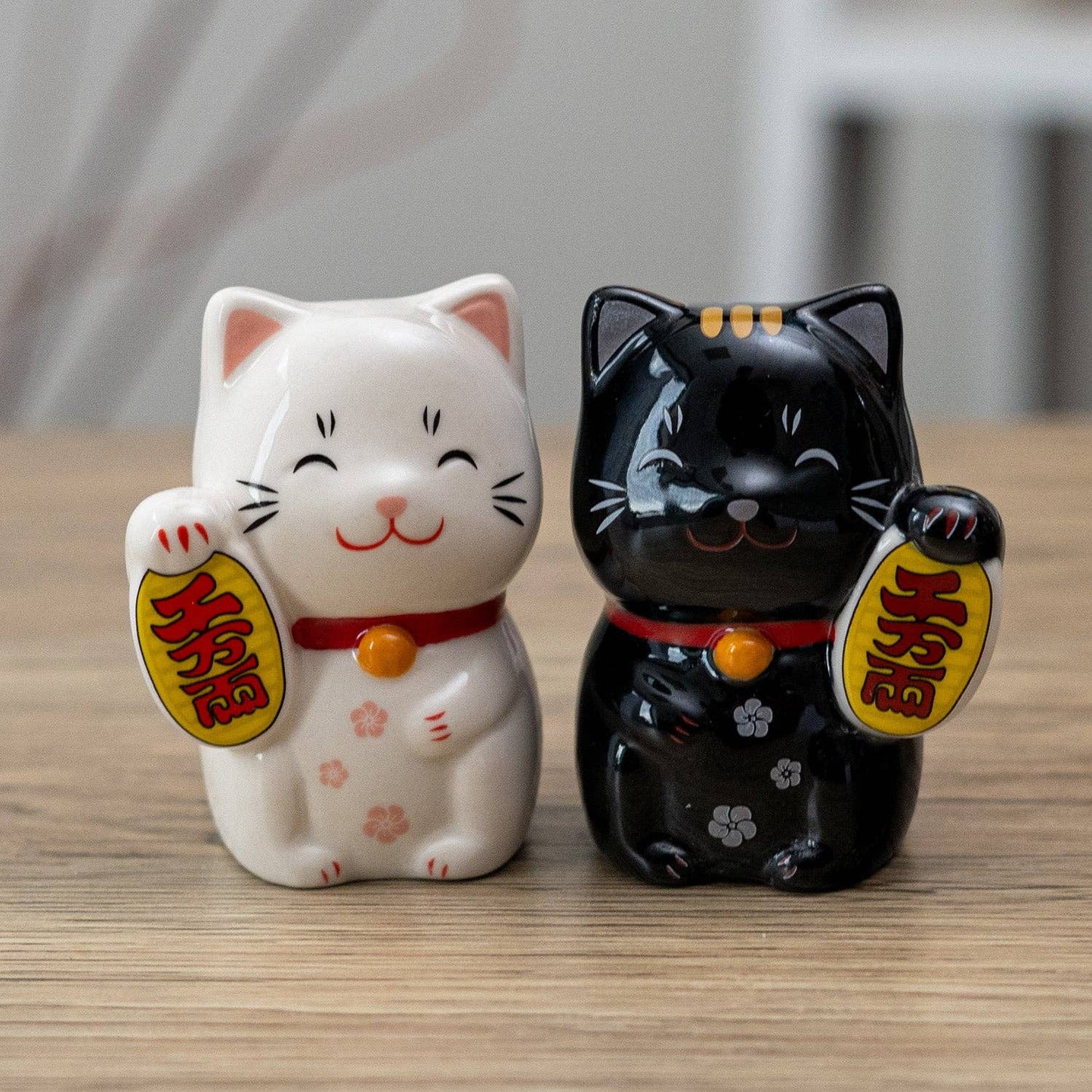 3"H Lucky Cat Salt and Pepper Shaker Set (1/48)