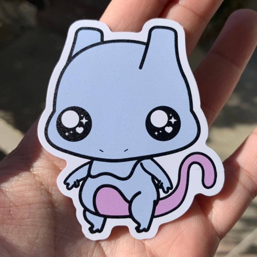 Mewtwo Vinyl Sticker - Pokémon / Pokemon Sticker / Laptop Decal / Bumper Sticker / Deck Box / Sun and Moon