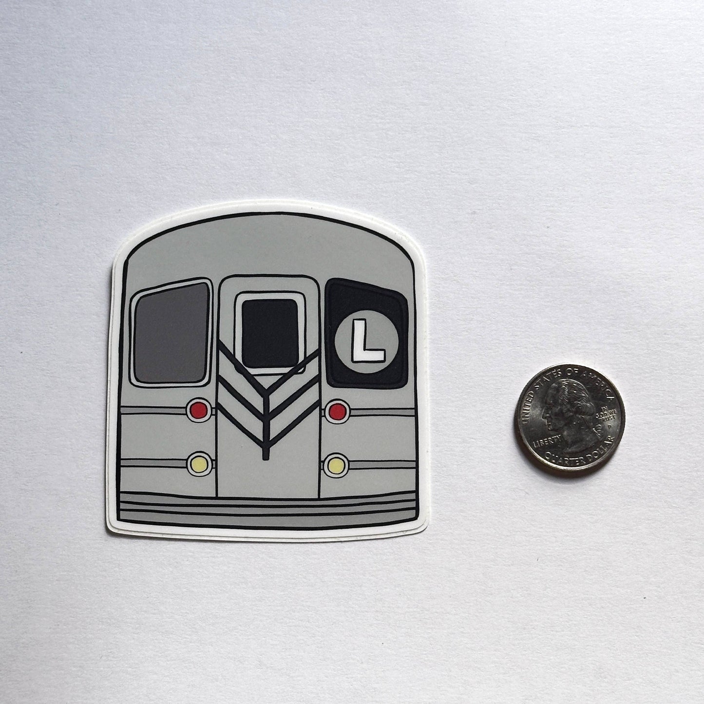 L Train Subway Sticker - New York City NY Transit Souvenir