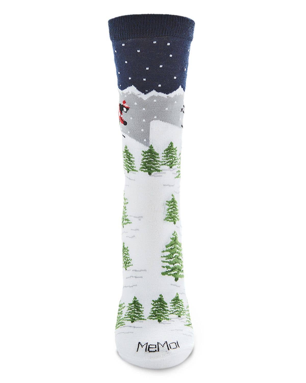 MeMoi Winter Wonderland Holiday Crew Sock