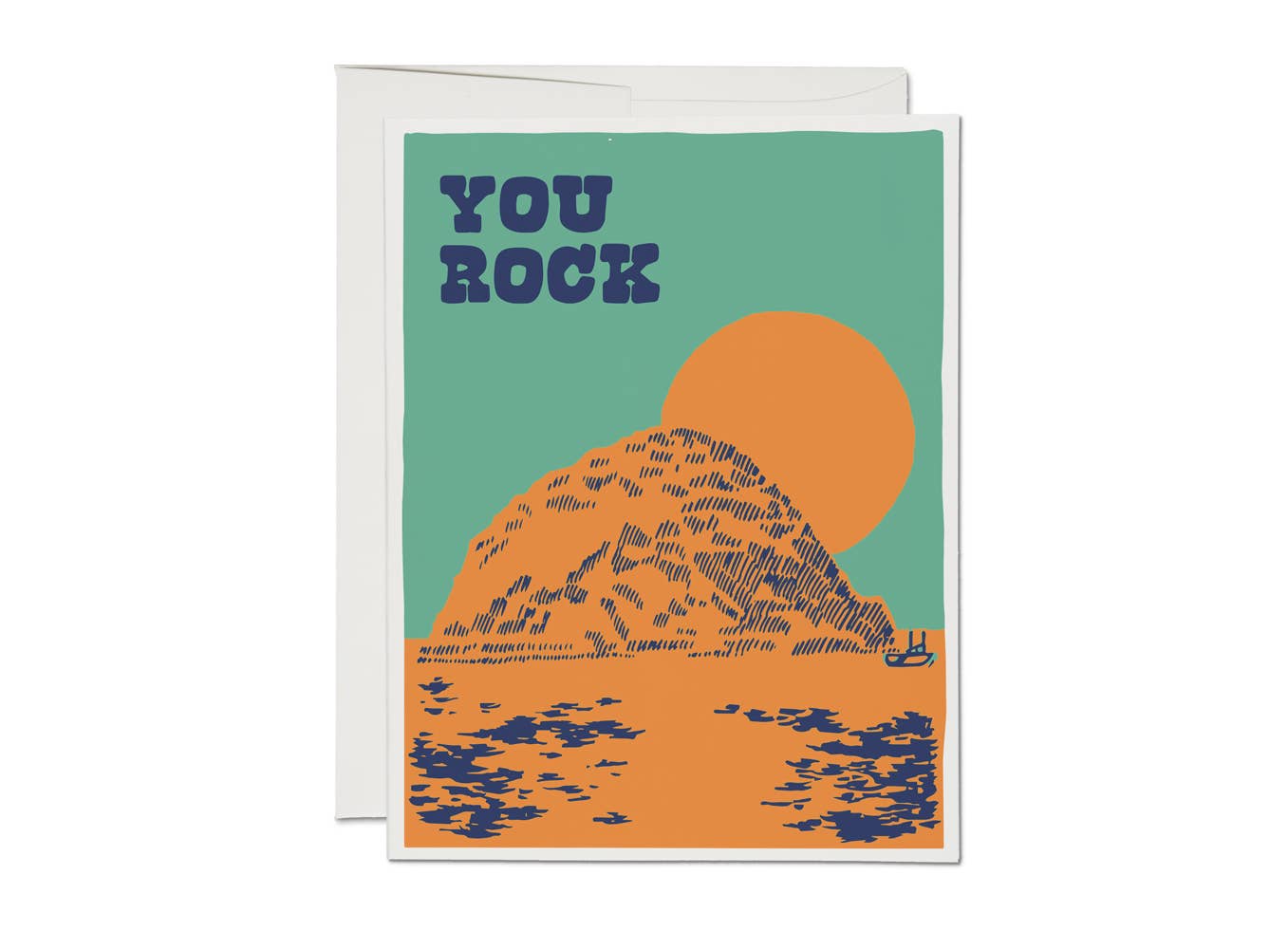 Red Cap Cards - Morro Rock friendship greeting card