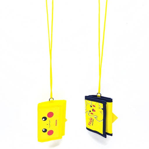Pokémon Pikachu Velcro Neck Wallet –  Tri-Fold ID Wallet