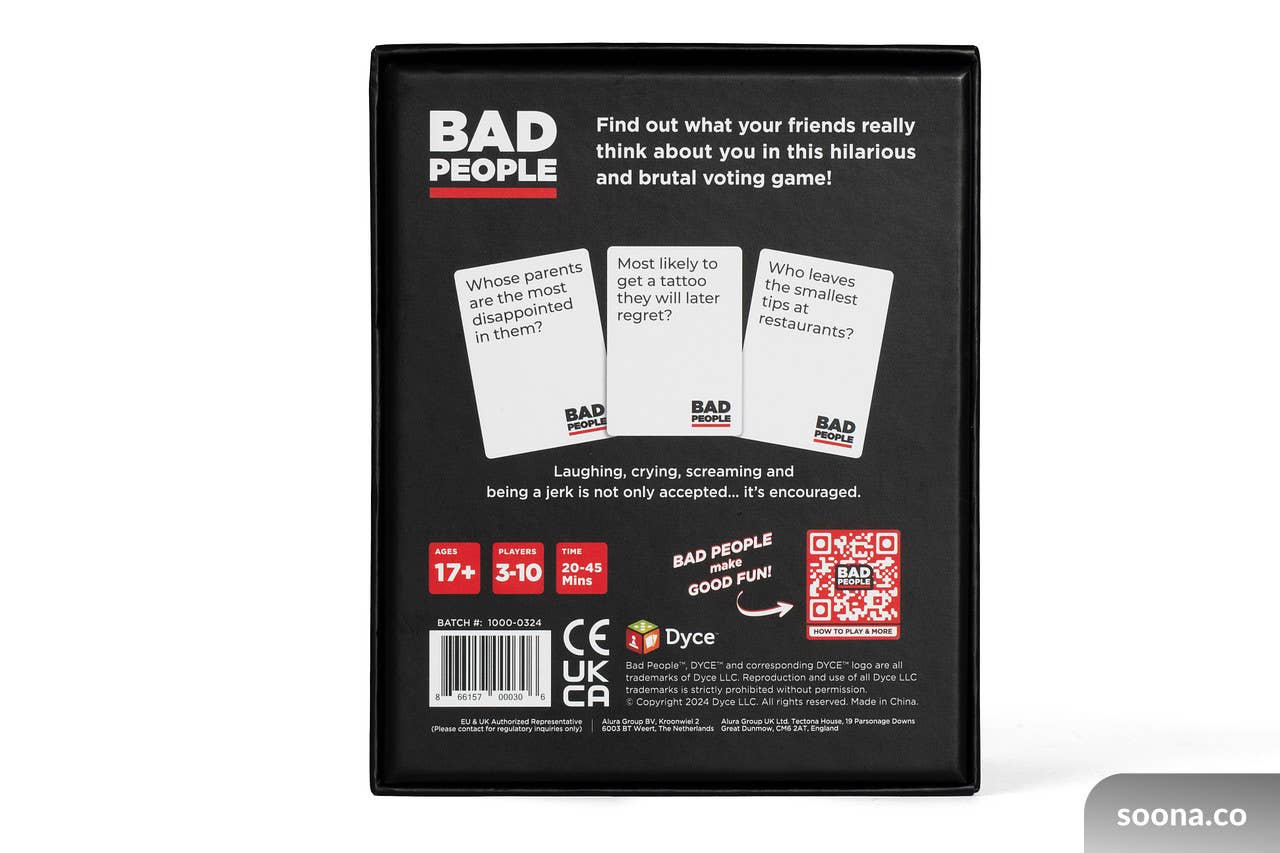 BAD PEOPLE: The Party Game You Probably Shouldn't Play