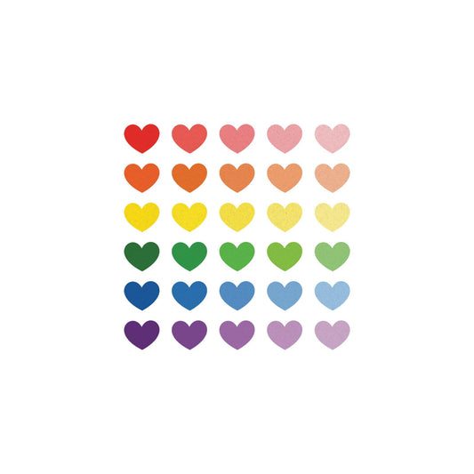 Glitter Hearts Tattoo Pair