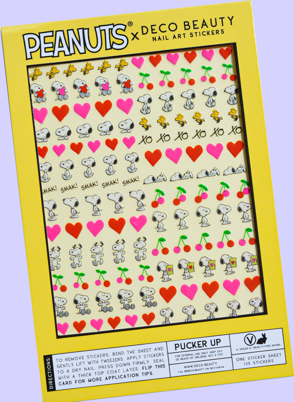 Nail Art Stickers - PEANUTS PUCKER UP