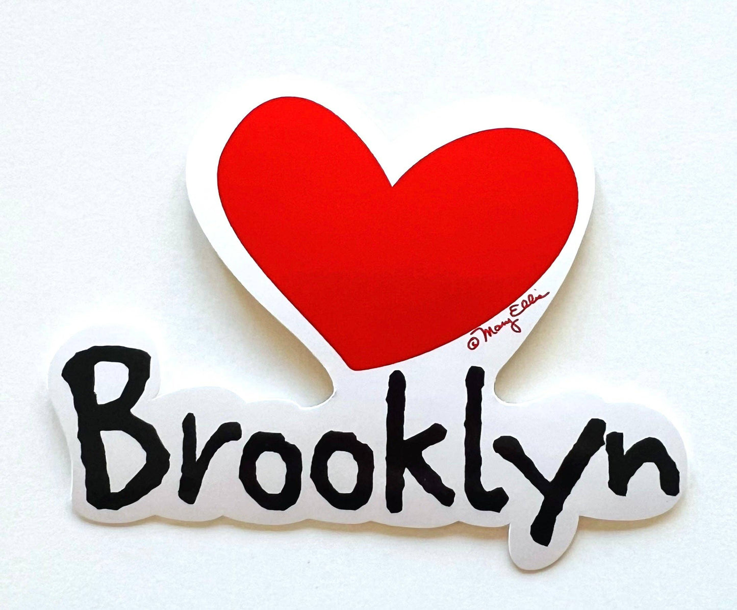 Brooklyn New York Heart Giant Sticker | Love Brooklyn Gift